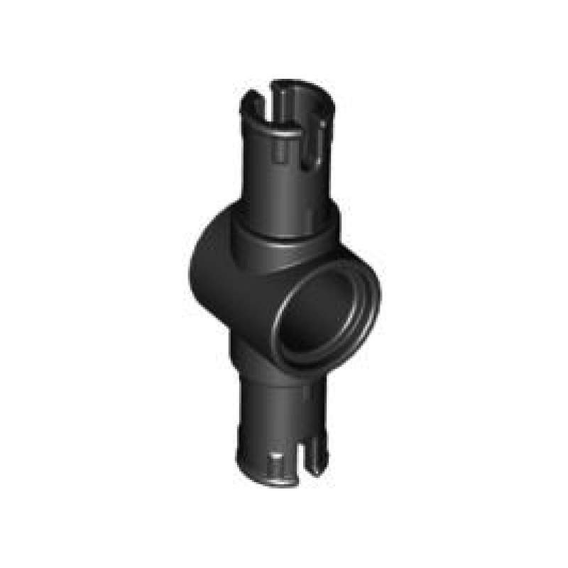 Technic, Pin 3L met pin gat in het midden Black